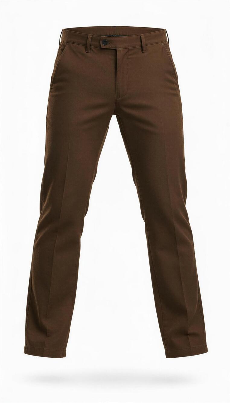 Sandro Paris Dress Pants Womens 8 Petites Brown Wide-Leg Pockets Business Formal